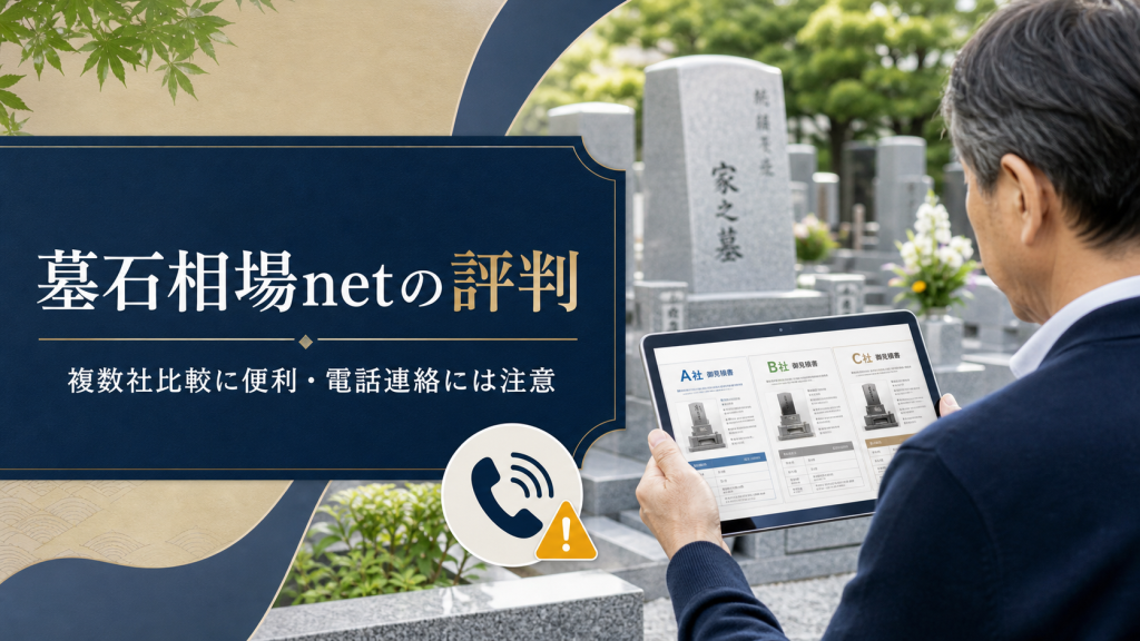 墓石相場netの評判と複数社比較・電話連絡の注意点