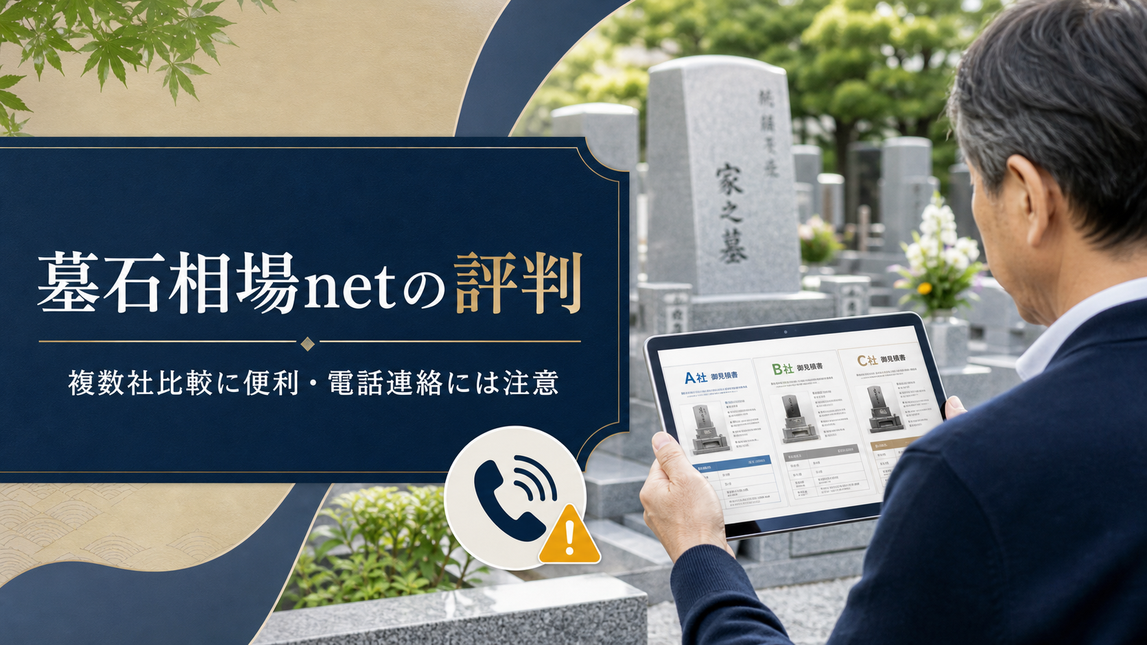 墓石相場netの評判と複数社比較・電話連絡の注意点